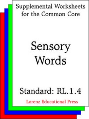 cover image of CCSS RL.1.4 Sensory Words